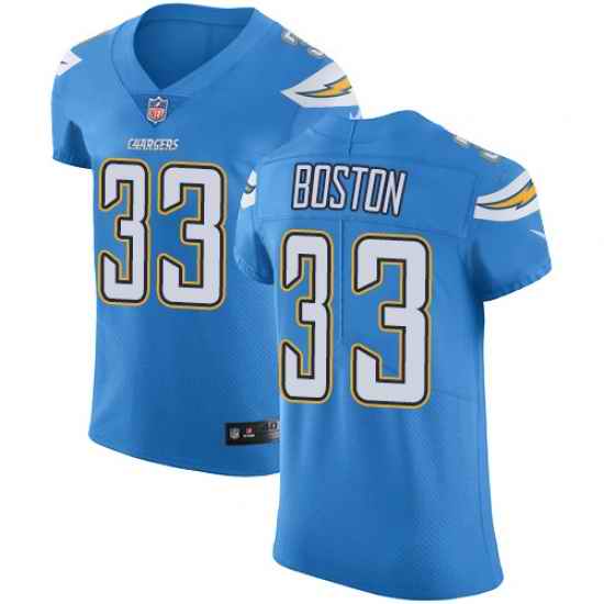 Nike Chargers #33 Tre Boston Electric Blue Alternate Mens Stitched NFL Vapor Untouchable Elite Jersey
